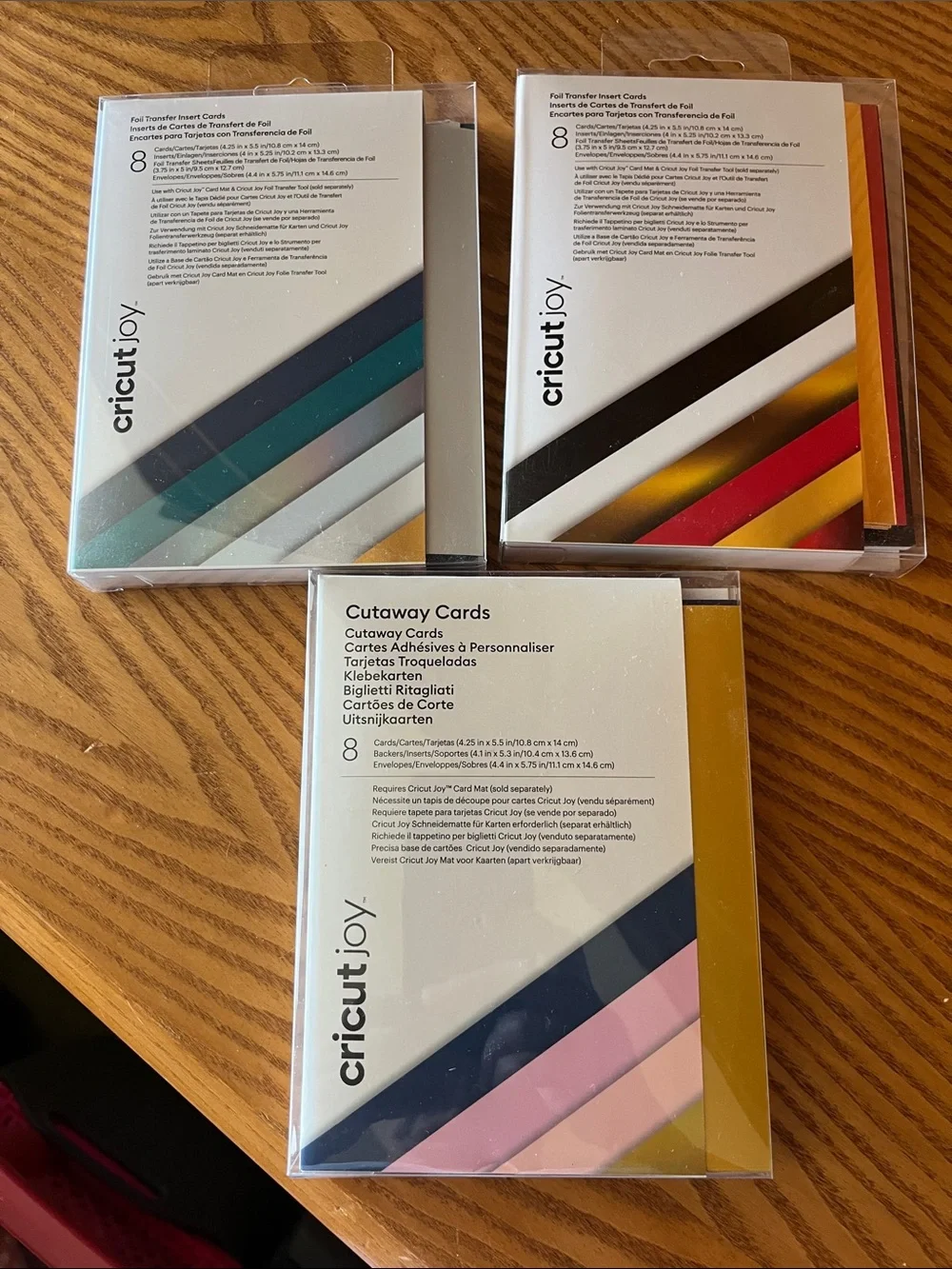 Cricut Joy Foil Transfer and Cutaway Cards Pack —  (3 total)